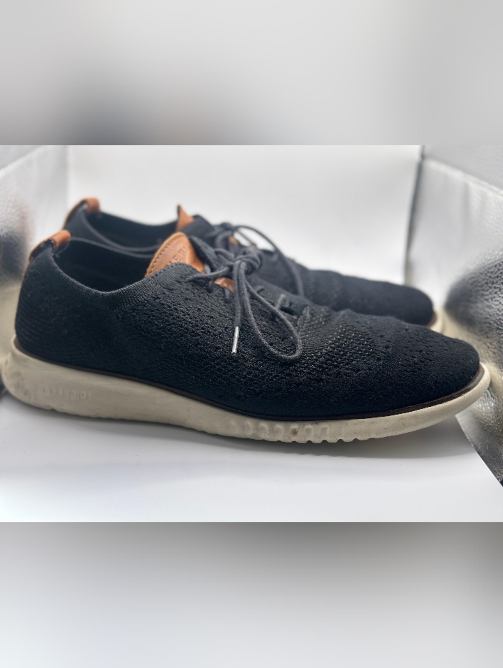 Cole Haan OriginalGrand Stitchlite Knit Sneakers Black Men’s 10M Comfort C27568
